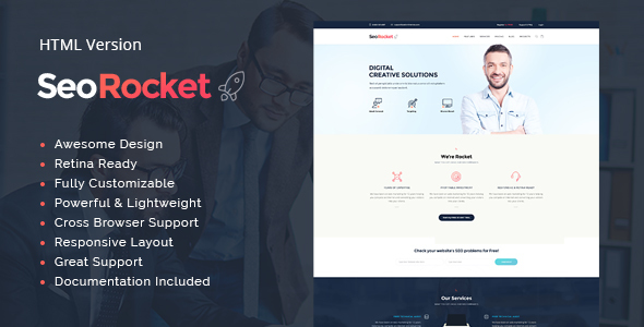 Seo Rocket | Advertising & Marketing Site Template