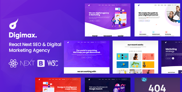 Digimax – React Next SEO & Digital Marketing Agency Template